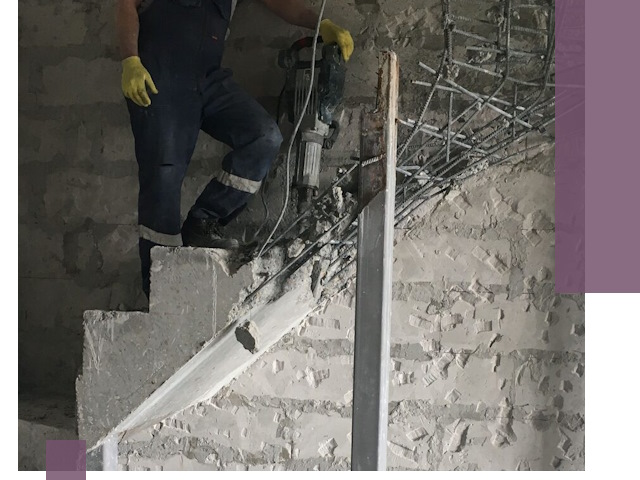 Демонтаж металлических и бетонных лестниц в Киржаче