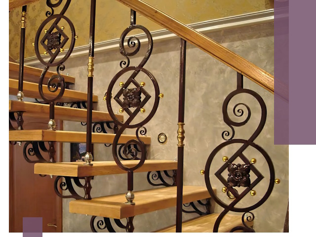 Изготовление кованых лестниц под ключ в Киржаче