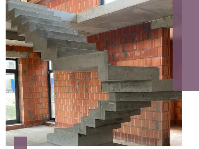 Изготовление бетонных лестниц под ключ в Киржаче