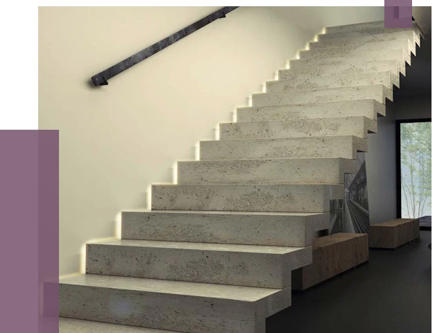 Облицовка бетонных лестниц в Киржаче от 4640 руб/м2