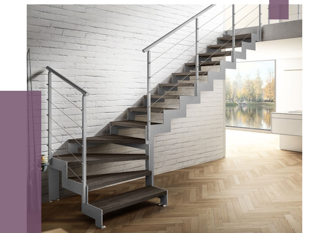 Г-образные лестницы под ключ в Киржаче от 37374 руб. | ПРОЛЁТ-Крж