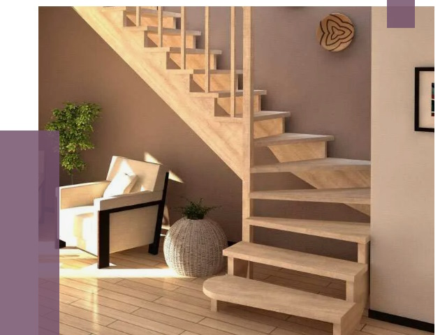 Изготовление Г-образных лестниц в Киржаче от 19074 руб. 