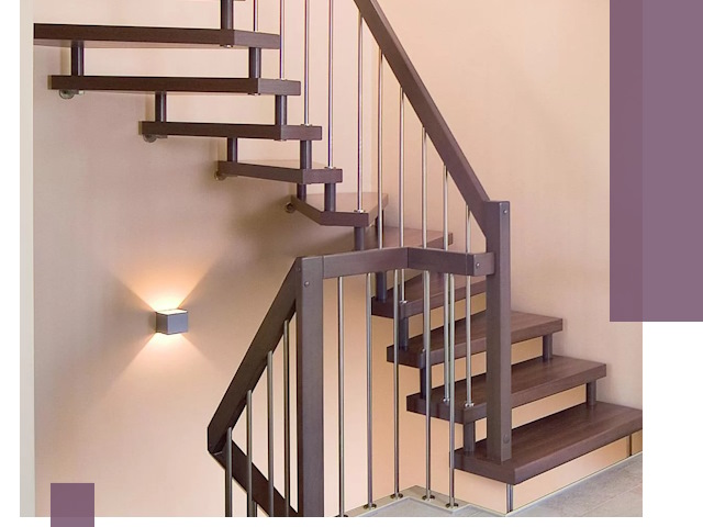 Изготовление лестниц на больцах в Киржаче под ключ