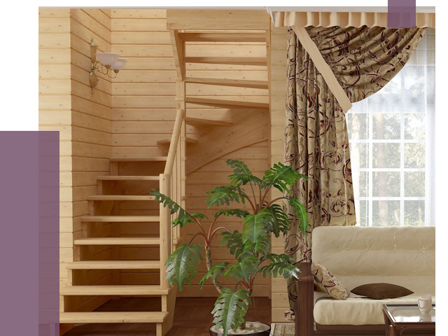 Лестницы для дачи в Киржаче от 76552 руб.  | ПРОЛЁТ-Крж