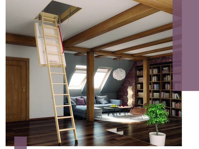 Чердачные лестницы под ключ в Киржаче: изготовление и монтаж