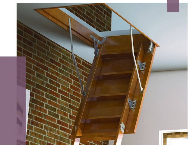 Установка чердачной лестницы в Киржаче от 7887 руб. | ПРОЛЁТ-Крж