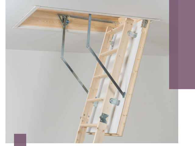 Установка чердачной лестницы под ключ в Киржаче