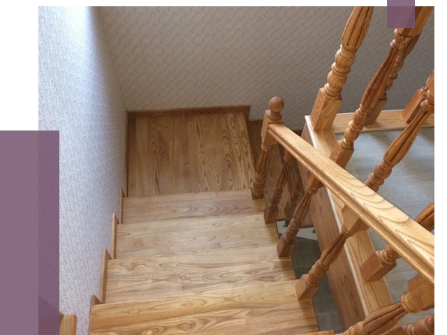 Сосновые лестницы в Киржаче под ключ от 8145 руб.  | ПРОЛЁТ-Крж