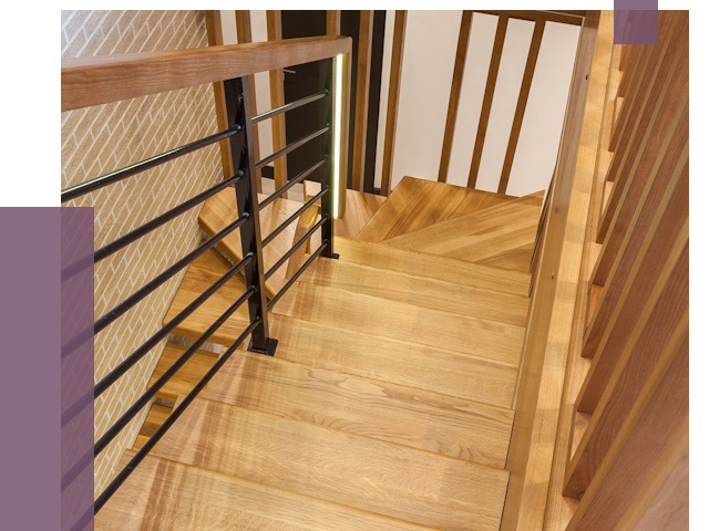 Лестницы из ясеня в Киржаче под ключ от 10104 руб. 