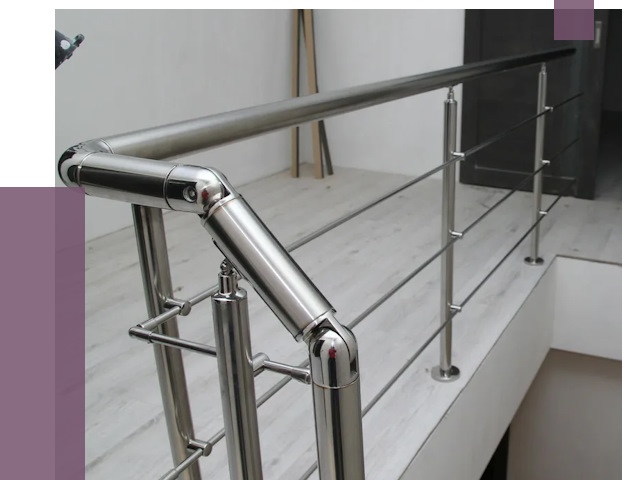 Перила из нержавеющей стали в Киржаче от 9073 руб. под ключ | ПРОЛЁТ-Крж