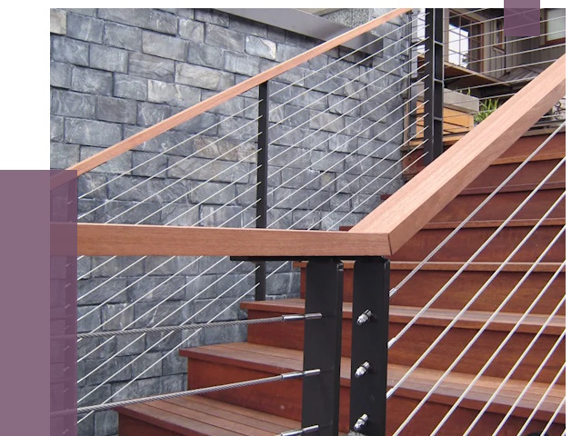 Тросовые перила под ключ в Киржаче от 7836 руб.