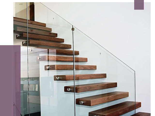 Стеклянные перила для лестницы в Киржаче от 14950 руб.