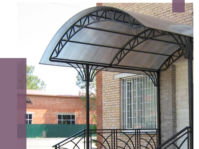 Металлические навесы и козырьки в Киржаче от 12888 руб.