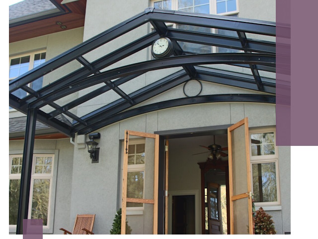 Изготовление и монтаж навесов и козырьков в Киржаче