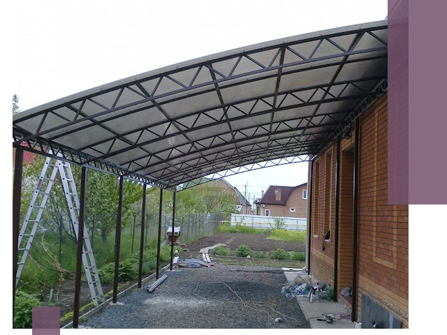 Профессиональный монтаж навесов под ключ в Киржаче