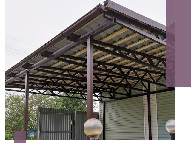 Навесы под ключ в Киржаче: изготовление, монтаж и гарантия