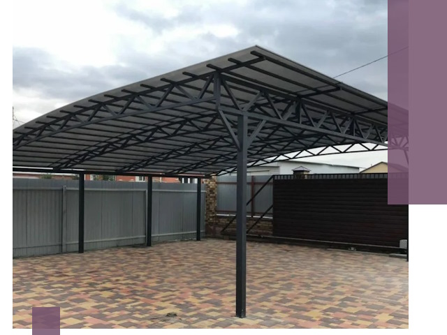 Недорогие навесы под ключ в Киржаче — изготовление и монтаж