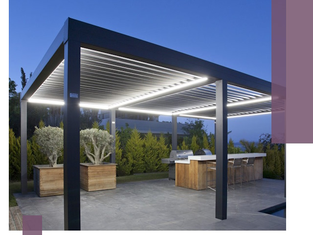 Навесы отдельно стоящие под ключ в Киржаче из металла и поликарбоната