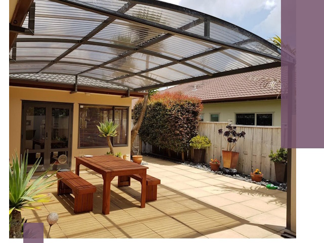 Навесы во двор под ключ в Киржаче — изготовление и монтаж