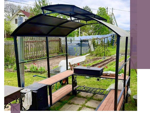 Навесы для барбекю в Киржаче: изготовление, монтаж и демонтаж