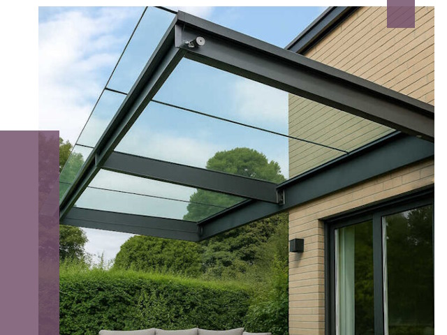 Стеклянные навесы и козырьки в Киржаче от 12372 руб.