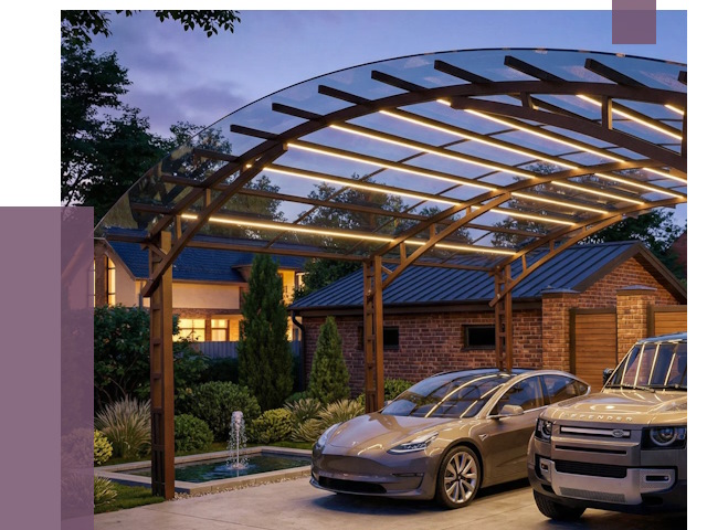 Металлические навесы в Киржаче от 12784 руб. под ключ — ПРОЛЁТ-Крж