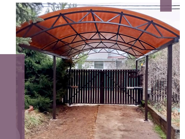 Арочные навесы в Киржаче от 12836 руб. — изготовление и монтаж | ПРОЛЁТ-Крж