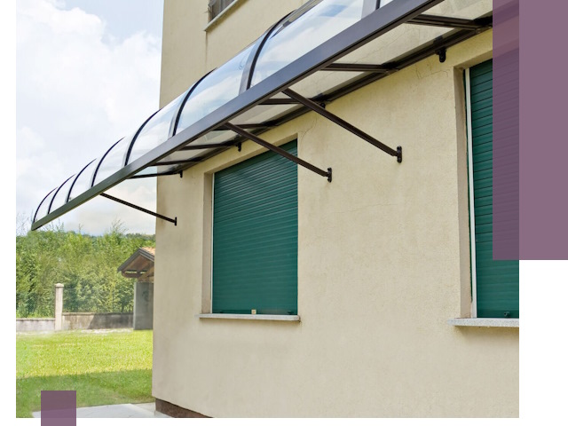 Козырьки над окнами в Киржаче — изготовление и монтаж по выгоде