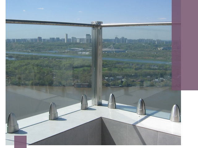 Стеклянные парапеты премиум класса в Киржаче для домов и бизнесов