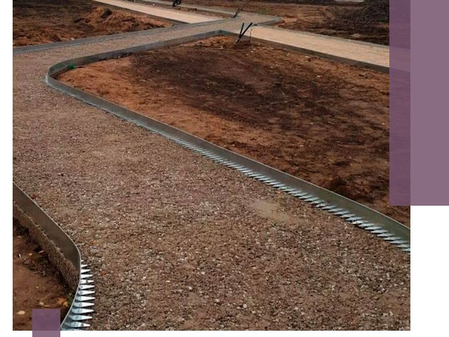 Металлические бордюры под ключ в Киржаче — изготовление и монтаж