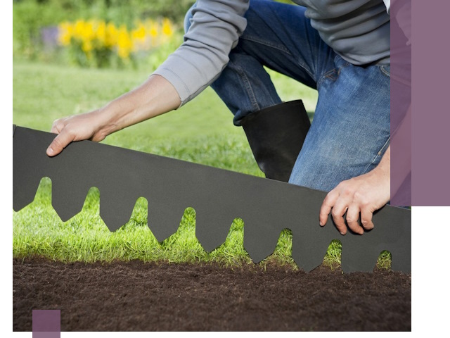 Металлические бордюры для газона в Киржаче — изготовление и монтаж