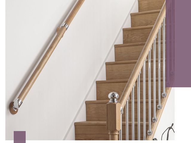 Пристенные поручни из стали и нержавейки под монтаж в Киржаче